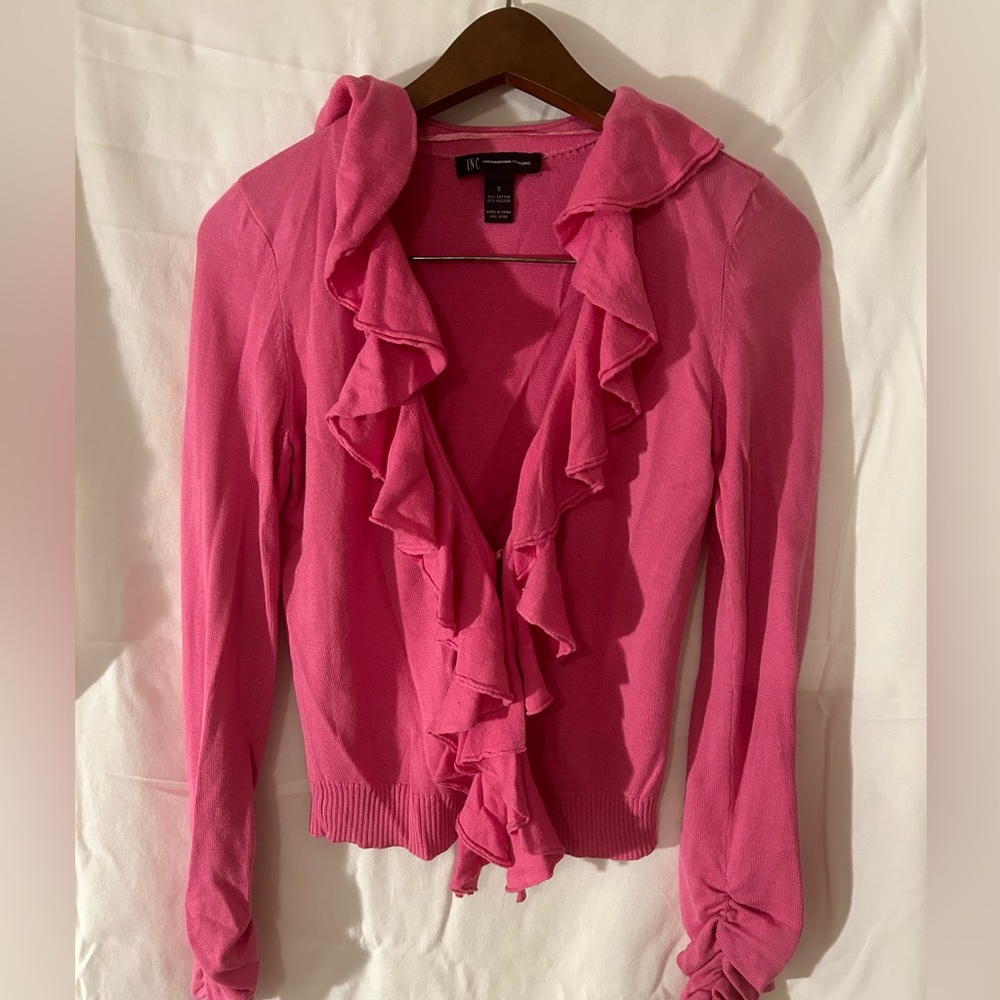 Pink cardigan